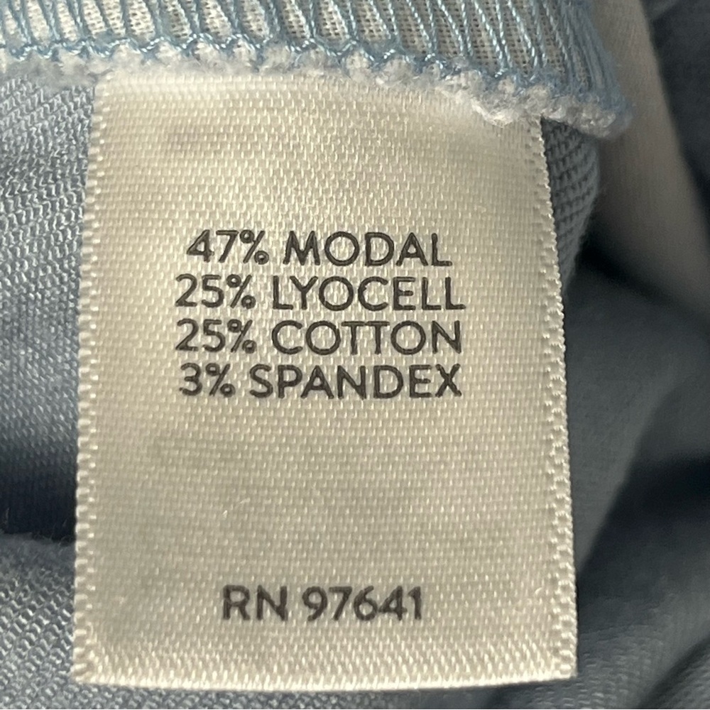 J.Jill blue modal Lyocell cotton spandex elastic waist Bermuda shorts, size 18. - Picture 7 of 8